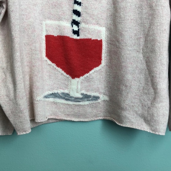 Wildfox Suck It Up Vineyard Sweater in Pout A2 - Picture 7 of 8